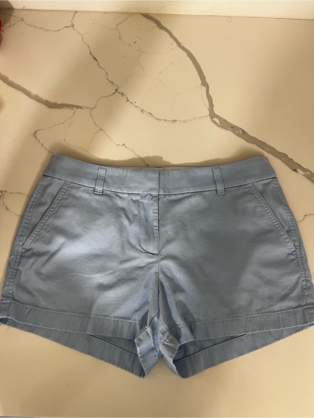 J Crew Factory Classic Women's Light Blue Chino Shorts
